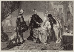 Queen Mary, abandonando o Castelo de Stirling de Edgar Melville Ward